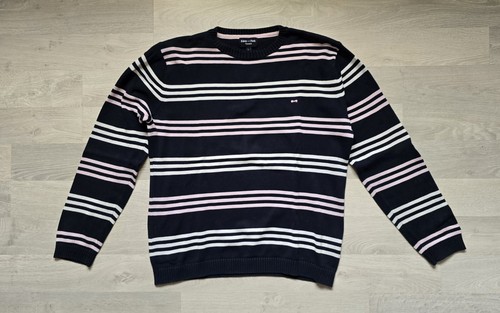 Sweat Homme Dunlop – Taille L, Bleu Foncé/gris, Manches Complètes, Occasion