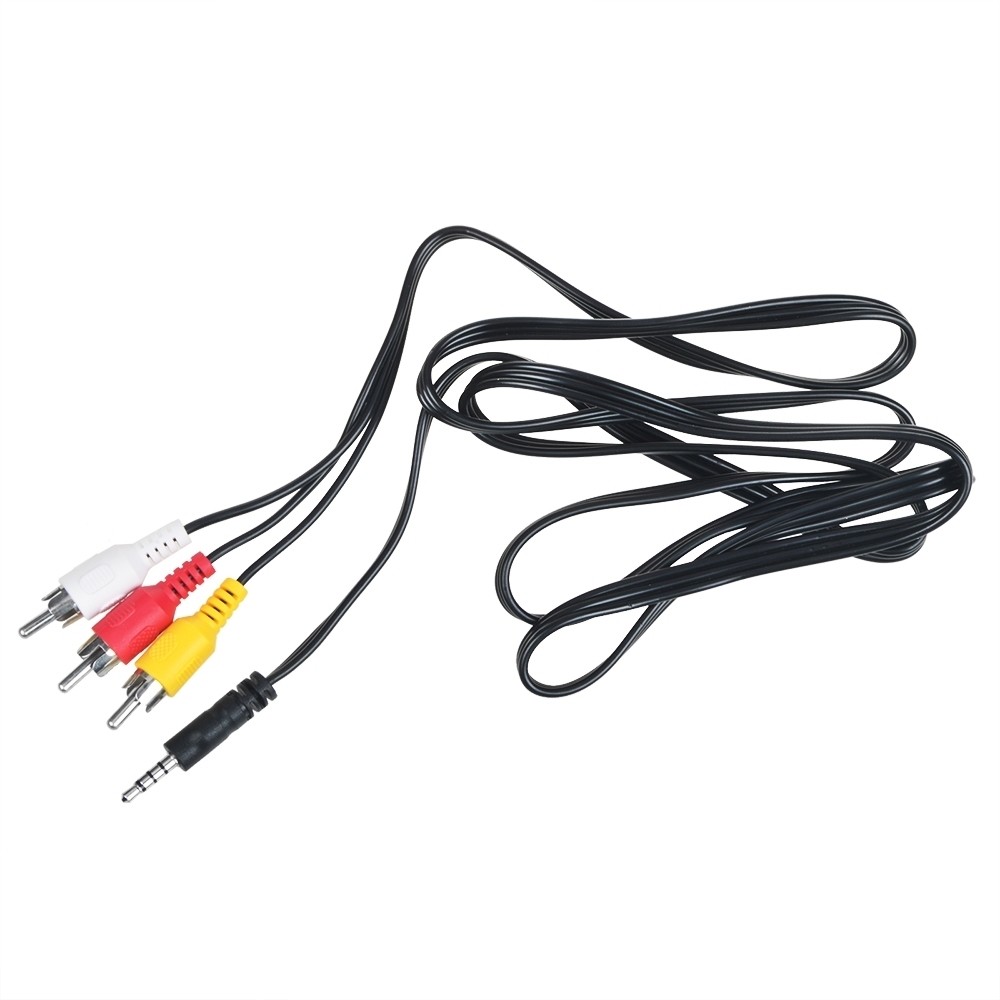 3.5mm to 3 RCA AV A/V TV Video Cable Cord For Panasonic Video