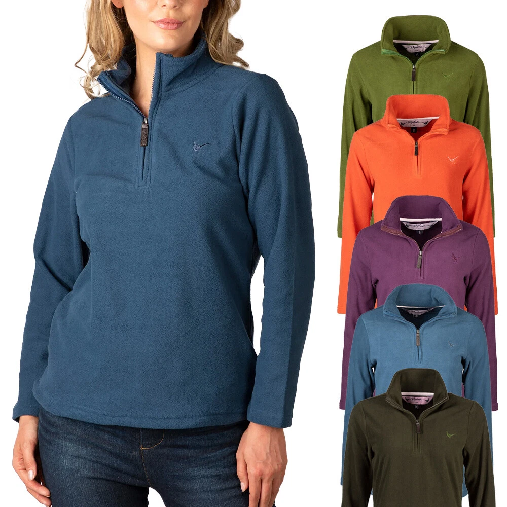 Ladies Fleece Jumper Women s Overhead Fleece Top Pheasant Sweater