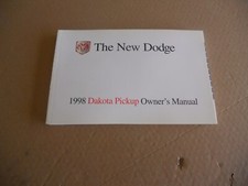 NOS 1998 Dodge Dakota Operating Instructions Owners Manual