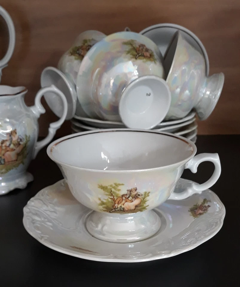 Perlmutt Teeservice für 6 Personen - Bild 3 von 4