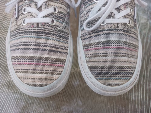 Women's VANS Baja Skateboard Multi Color Canvas Casual Shoes Size 7 - Picture 7 of 11