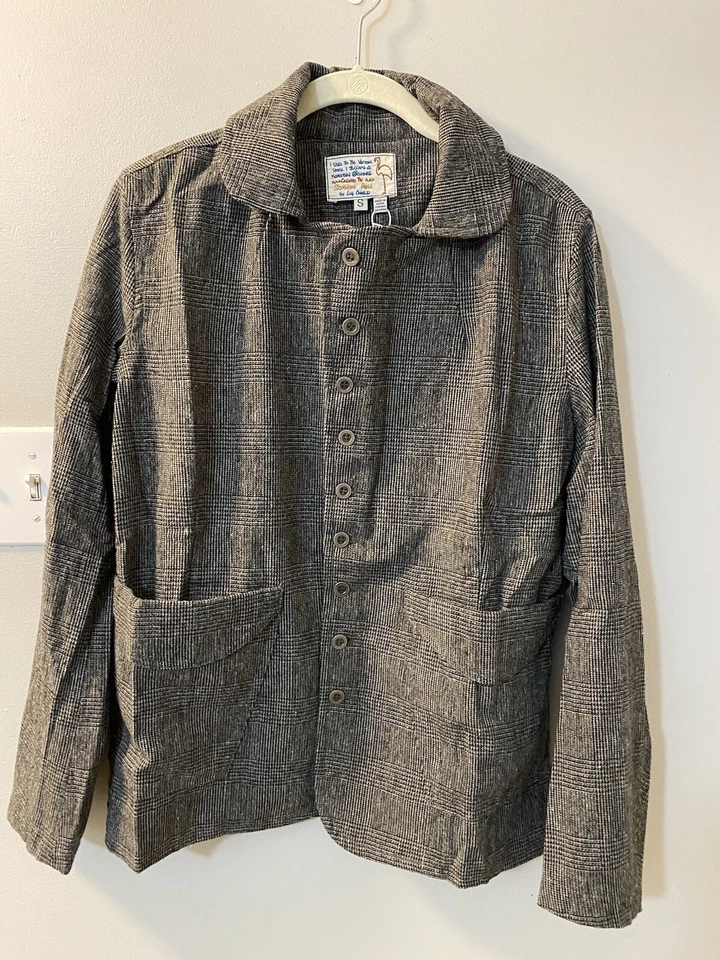 NUEVO CON ETIQUETAS Free People X Sandrine Rosa Mezcla Lana Kyoto Chaqueta Botón Delantero Talla Pequeña Foto 3 de 4