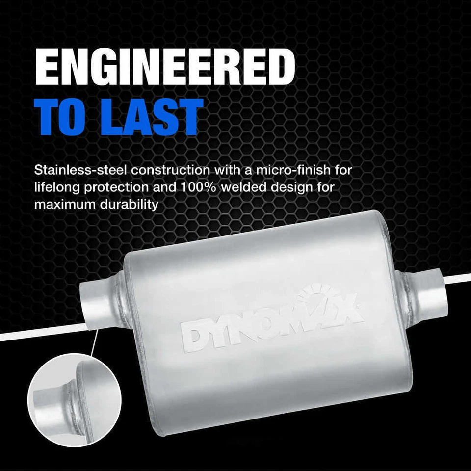 Exhaust Muffler Assembly-Ultra Flo Welded Direct Fit Dynomax 53752 - Image 4 of 4