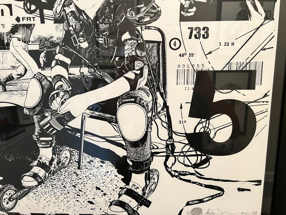 Impresión de impacto por WK Interact arte callejero firmado Obey Mr Brainwash Shepard Fairy Foto 3 de 4