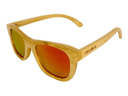 Okulars® Natural Bamboo 🌳 Occhiali da Sole in Legno Polarizzati - Uomo Donna - Foto 10 di 29