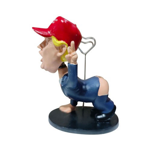Bobblehead Decoration Funny Cartoon Trump Resin Pen Holder Tabletop Xmas Gift UK - Picture 14 of 14