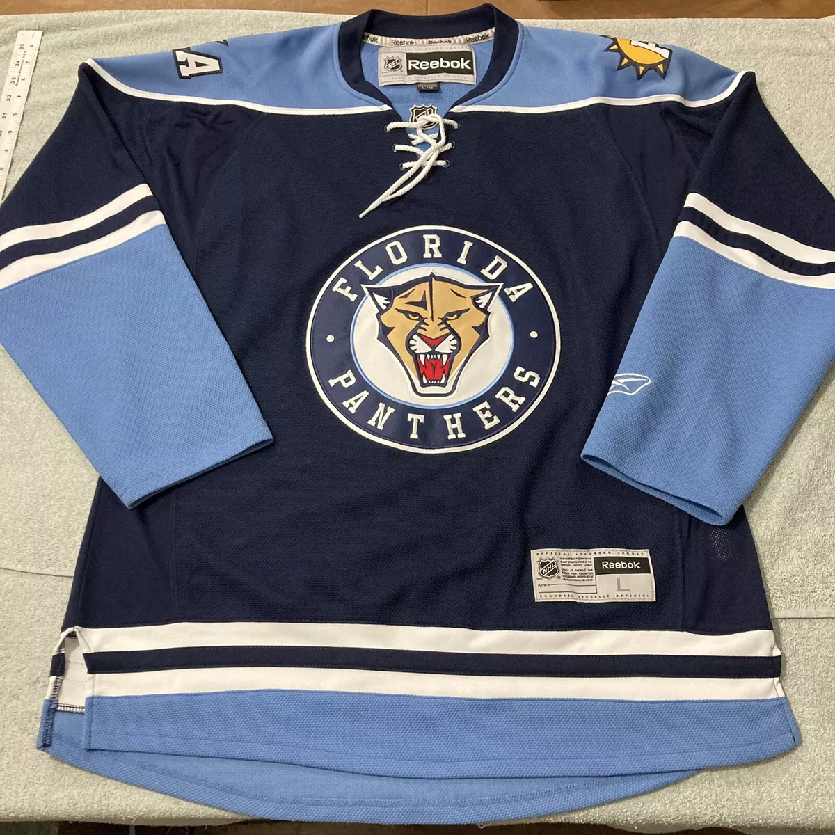 Florida Panthers Alternate 3rd Third Reebok NHL Premier Hockey Jersey Jet Blue M