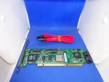 AMCC 9550SXU-4LP 4 PORT RAID CONTROLLER CARD PCI-X WITH 2x SATA CABLES GK7793