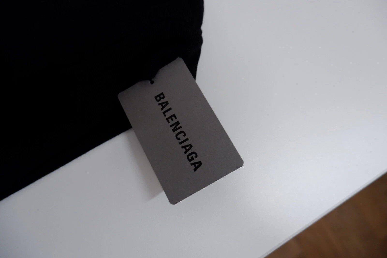 Felpa con cappuccio Balenciaga nuova ragazzo taglia età 6 anni nera nuova con etichette prezzo di listino £250