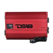 DS18 HOOLIGAN KO 1-Channel Amplifier with Voltmeter 5000 Watts Rms @ 1-Ohm