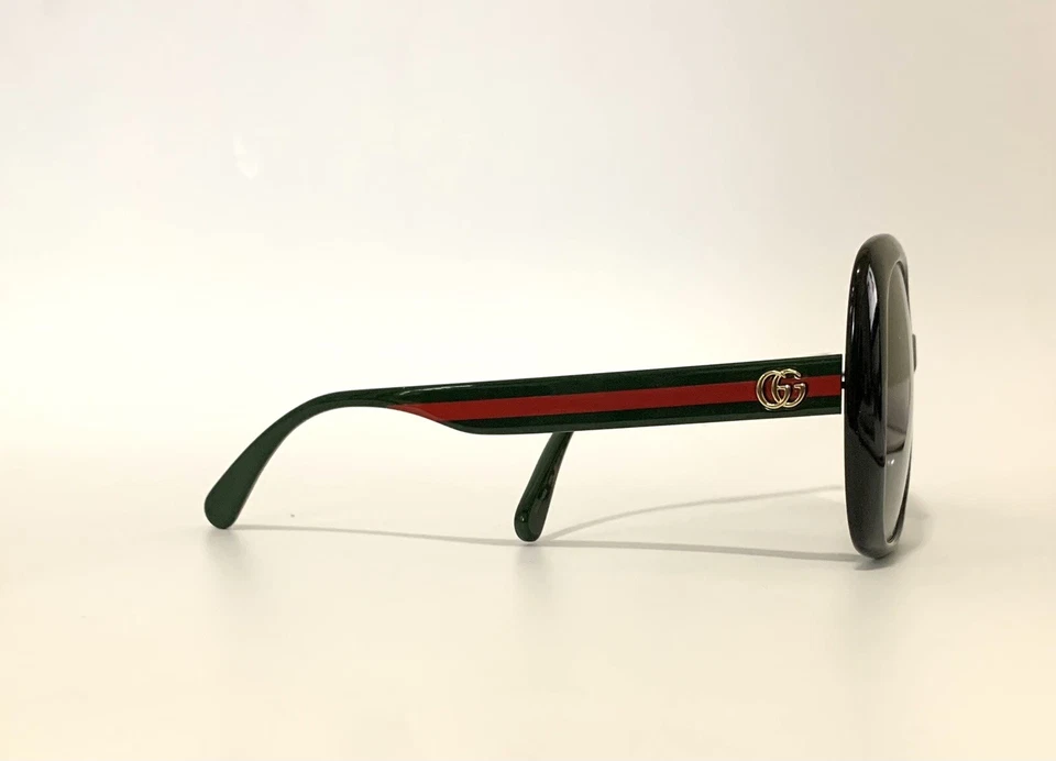 Gafas de sol GUCCI GG0714SA 001 negras verdes y rojas a rayas - originales garantizadas Foto 4 de 4
