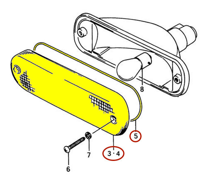 One Signal Lens Clear for Metro Suzuki Swift 89-94 X-90