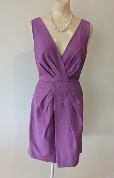 NWT, Banana Republic Dress, Sundress, Size 4, Purple, Cotton & Silk, RP $130.00