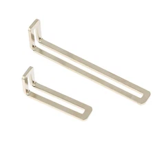 Nickel-plated Corner Bracket Adjustable 90 Degree L-Shaped Angle Iron Connector