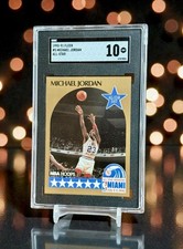 1990 Hoops Michael Jordan SGC 10 Gem Mint Gold All Star #5 LOW POP GOAT 🔥🏆