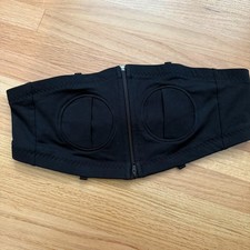 Simple Wishes Hands-Free Pumping Bra Black XS-L Adjustable Strapless Zip NWOT