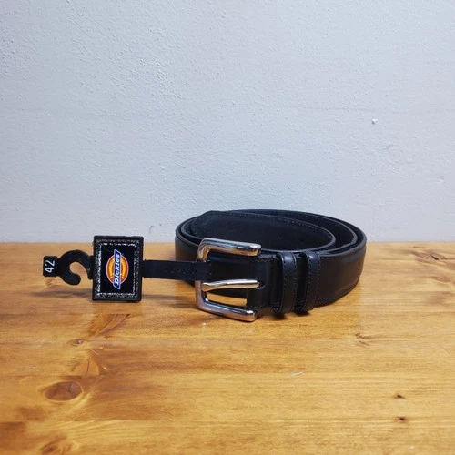 Dickies Men's Heavy Duty Leather Black Work Belt - Size 42