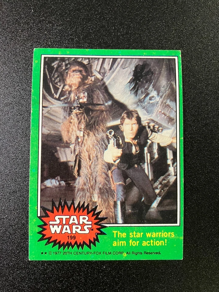 1977-78 Topps STAR WARS Green Series 4 complete set of 66 cards w/ #207 EX + - Image 3 of 4