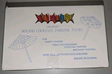144-Pack Cocktail Drink Umbrella Picks, Cupcake Toppers, Luau Parasols Toothpick