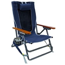  Wilderness Reclining Portable Backpack Chair Indigo Blue