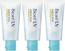 [US Seller]Biore UV Aqua Rich Light UP Essence 2.4oz (70g) Pack Of 3