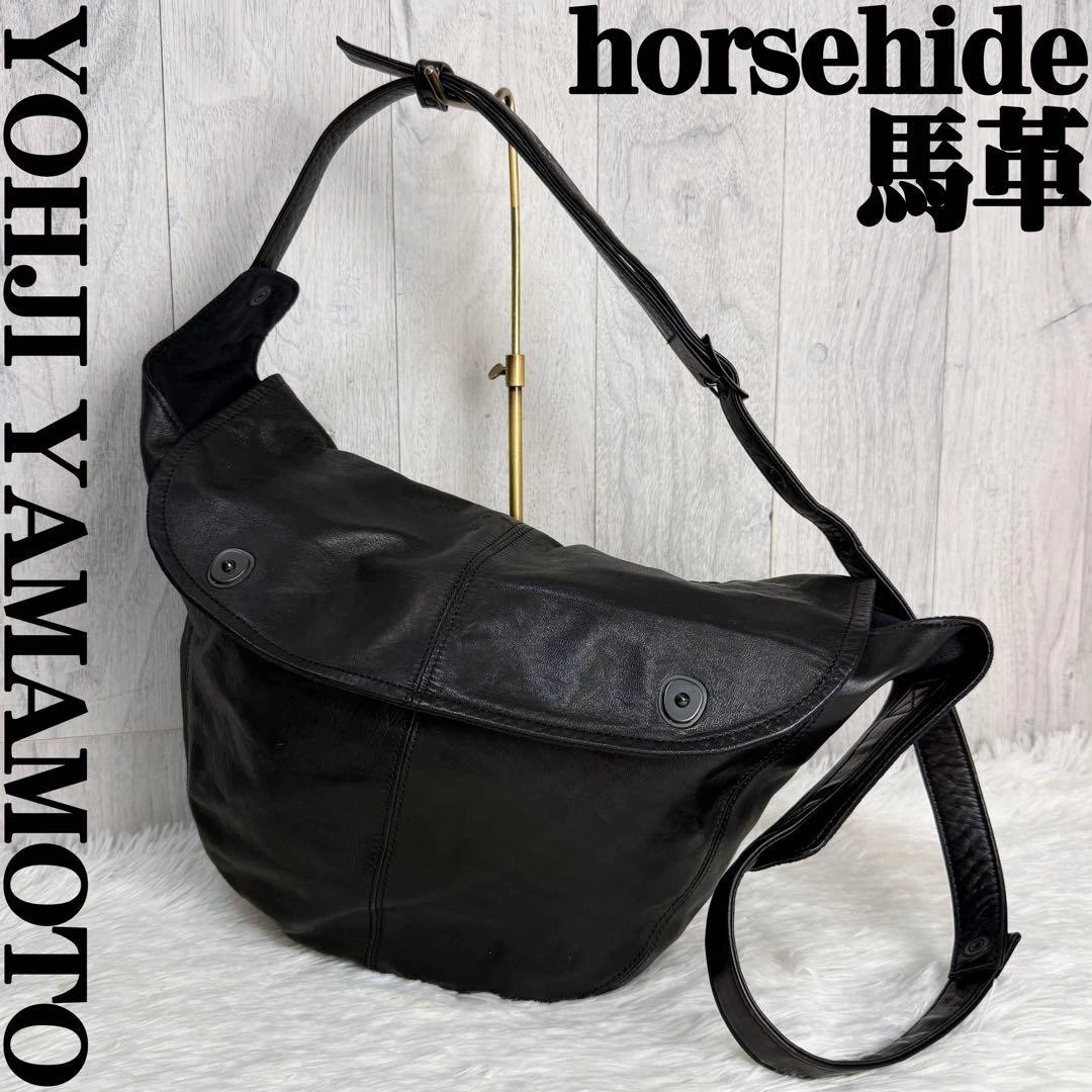 Yohji Yamamoto Black Leather Exterior Bags & Handbags for Women