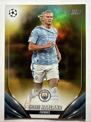 ERLING Haaland Gold /50 2024 Topps UEFA Cc #39 Manchester City Norway