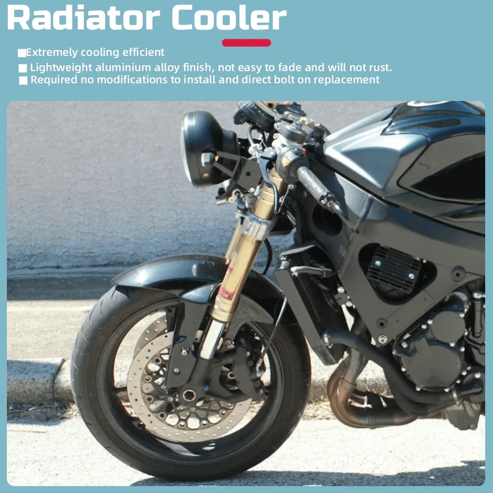 Radiador enfriador de agua de refrigeración para motocicleta Suzuki GSX-R600/GSX-R750 2006-2014 Foto 2 de 4