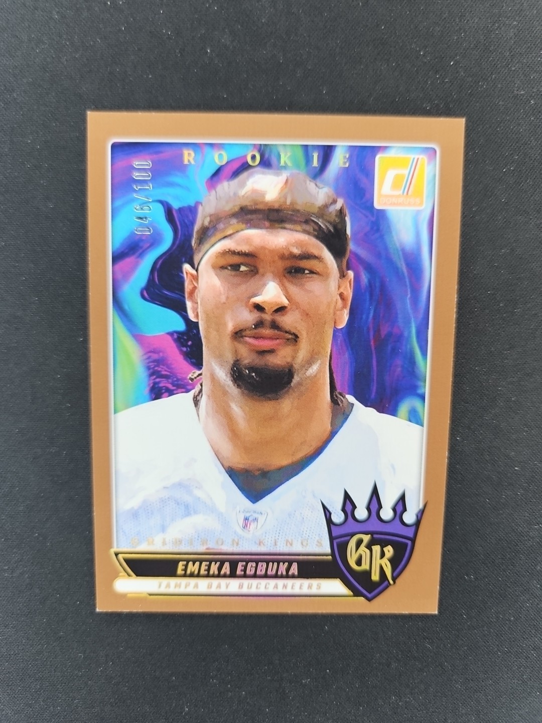 2025 Donruss Football Emeka Egbuka RC Gridiron Kings Bronze /100