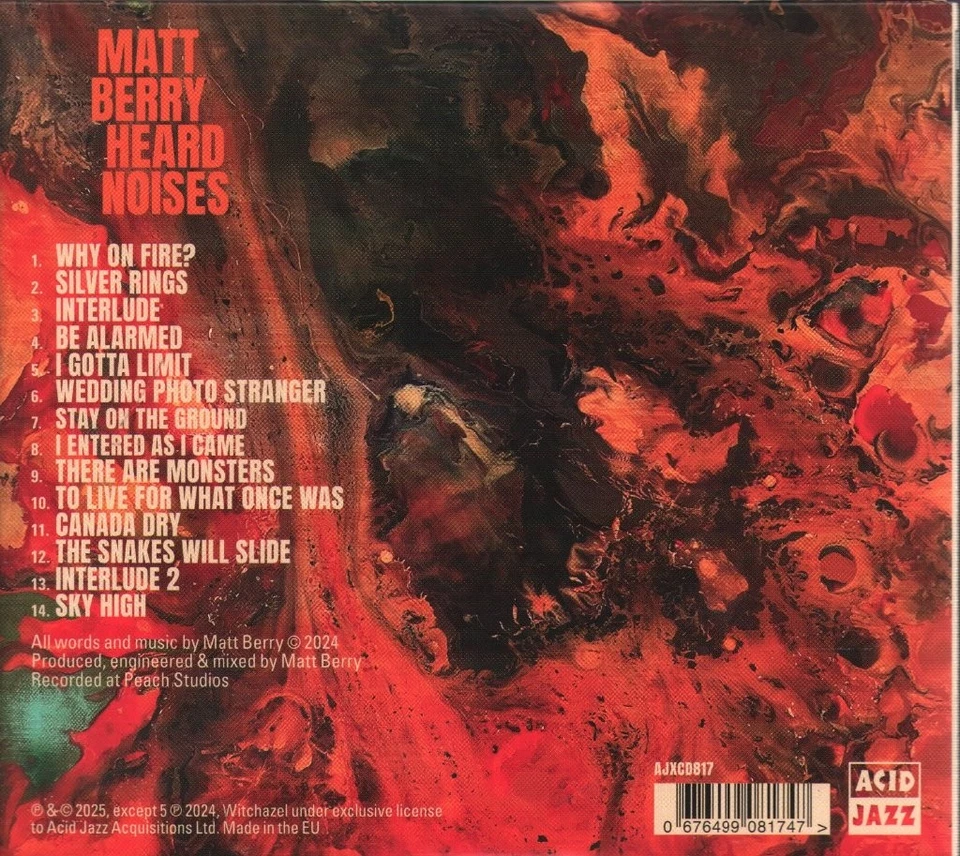 Matt Berry Heard Noises CD Europa Acid Jazz 2025 In G'Fold Sleeve AJXCD817 - Bild 2 von 2