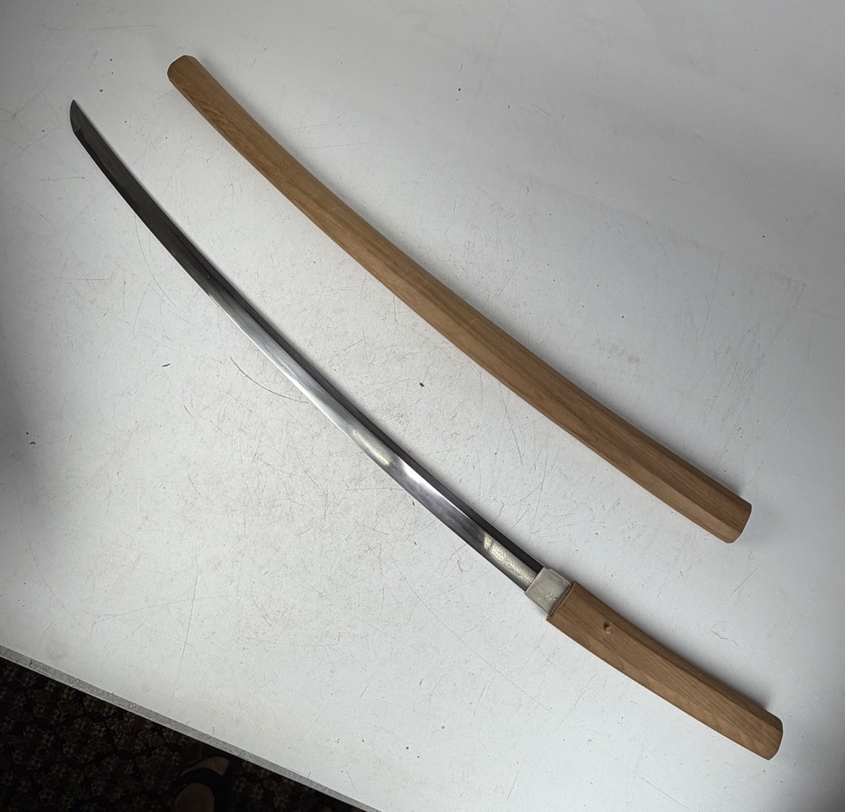Antique Japanese Katana Sword Shirasaya 27” Blade Nihonto Samurai Edo Period
