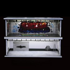 Diorama 1/64 Diecast Garage Model LED Parking Lot Mocel Car Display Case Gift US