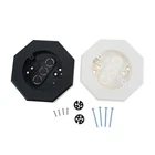 2Pcs Siding Mounting Blocks Kit with Built-in Electrical Box Outdoor Light Plate