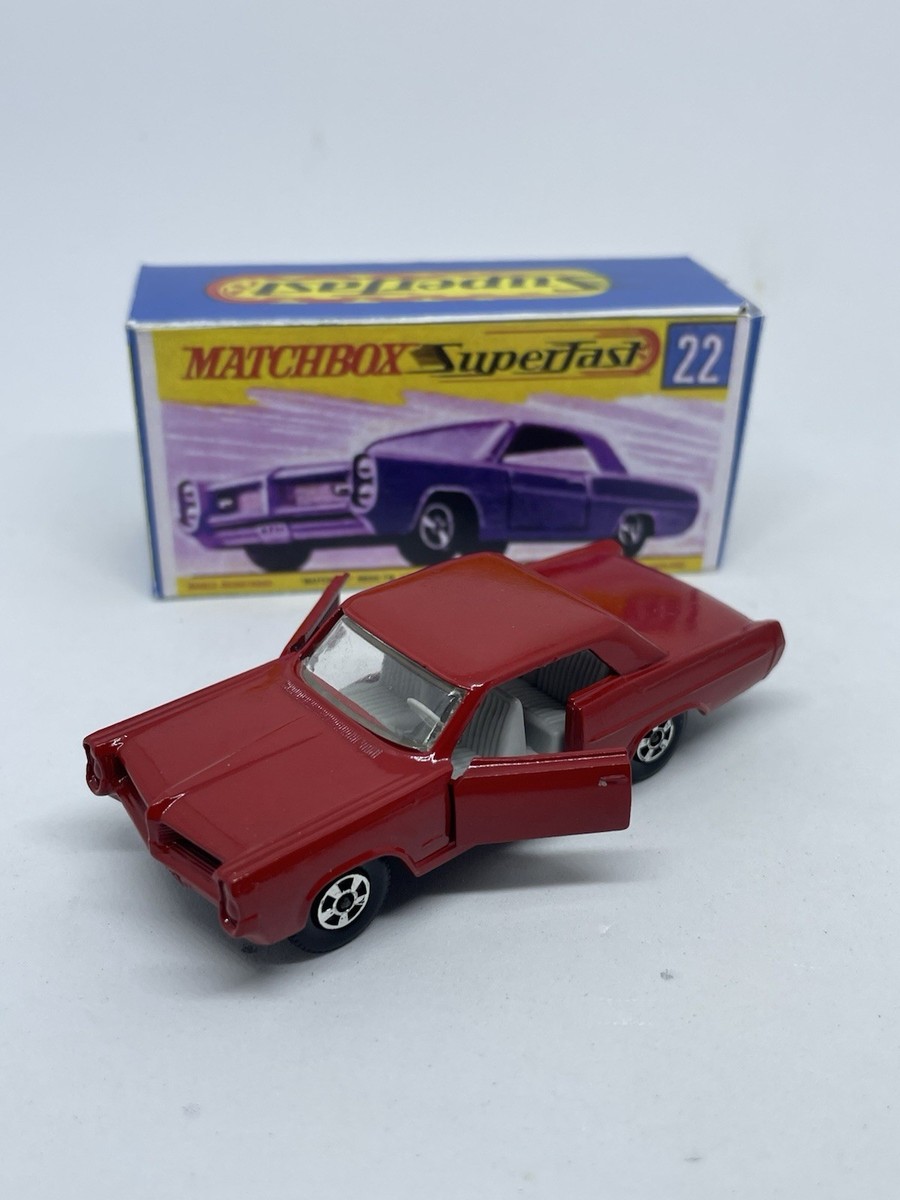 Lesney Matchbox 22 Red Custom Superfast Pontiac Coupe