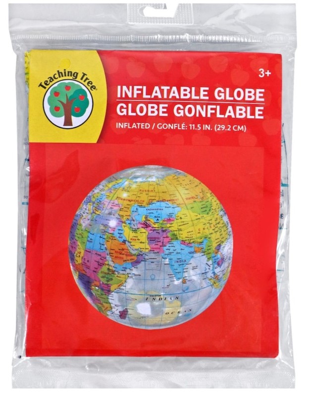 Inflatable Globe  Blow up Beach Ball World Globe Classroom Educational Fun