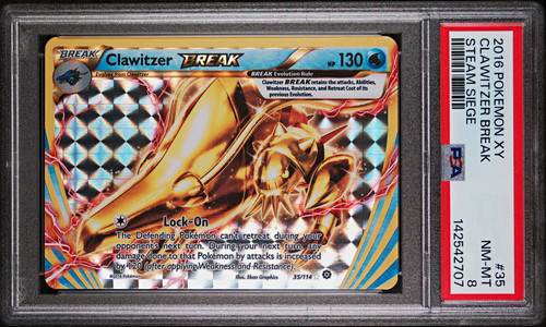 Clawitzer BREAK graded PSA 8 for sale on eBay