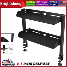 Desk Organizer Shelf, Clamp-on Desk Storage S...