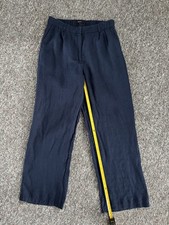 Quince 100% European linen Pleated Trouser Women Small