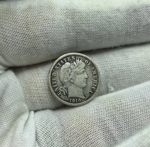 1910 Barber Dime - R354
