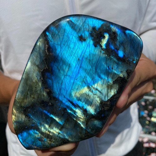1.9LB Nature Labradorite Crystal Stone Natural Rough Mineral Specimen - Picture 3 of 6