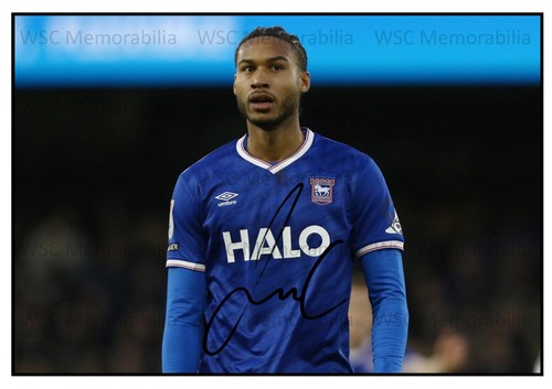 11529. Jens Cajuste Signed Pictures (A4 Prints) Ipswich Napoli Sweden Reims etc