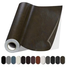 Leather Repair Patch, 17X79 Inch Glossy Self Adhesive Leather Repair, Large V...