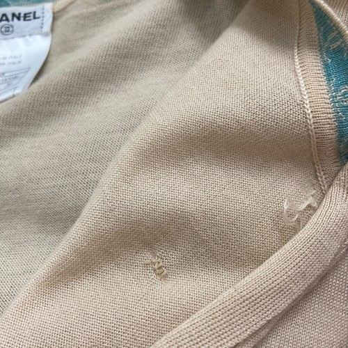 CHANEL 01S Cardigan P17962V00946 Beige Size 36 290325 - Picture 8 of 10