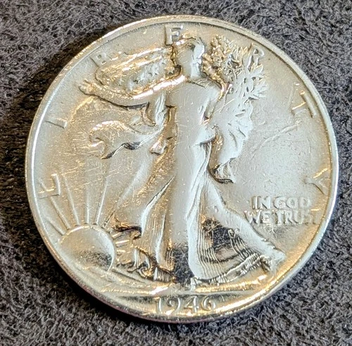 1946-S Silver Walking Liberty Half Dollar - Very Fine