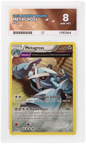 ACE 8 Metagross 50/98 Rare 2015 Ancient Origins Pokemon Card