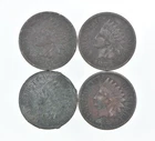 Lot of 4 STRONG Liberty 1886 1888 1883 1889 Indian Head Cent Lot *037