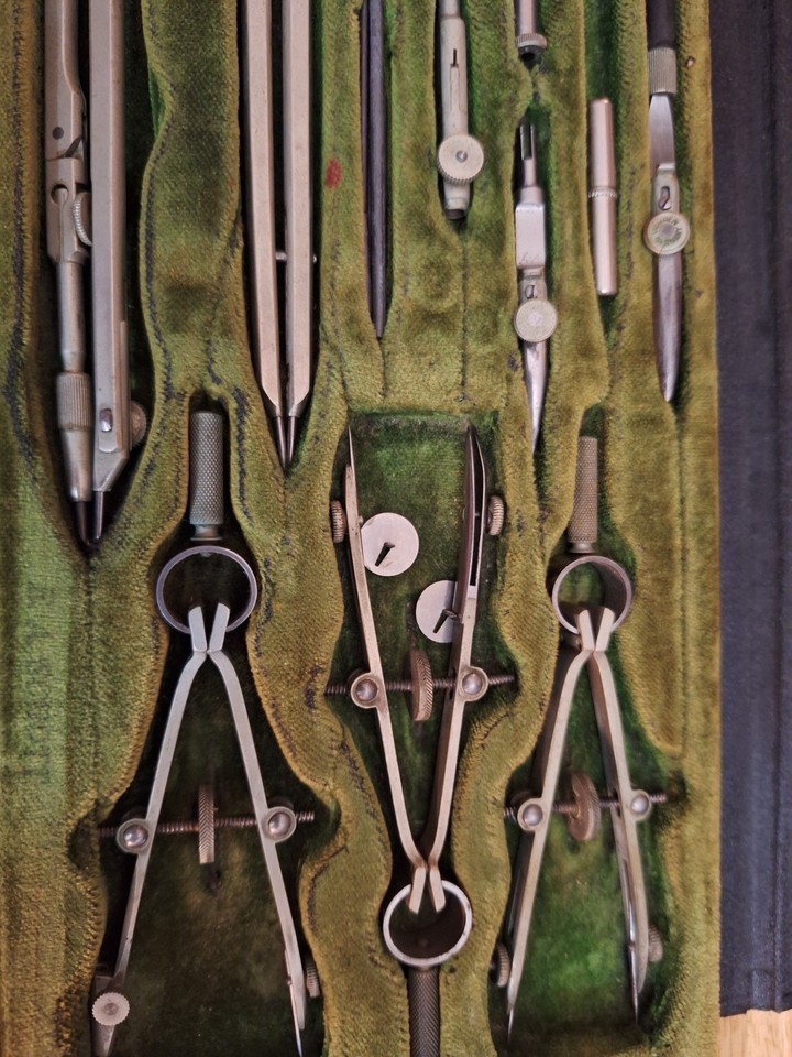 Antique Drafting Engineering Tool Sets With 2 Sets. KERN Ltd. Swiss ...