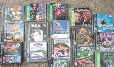 Sony PlayStation 1 PS1 Game Lot 16 Games GTA Crash 2 Tekken 2 Vigilante 8 007