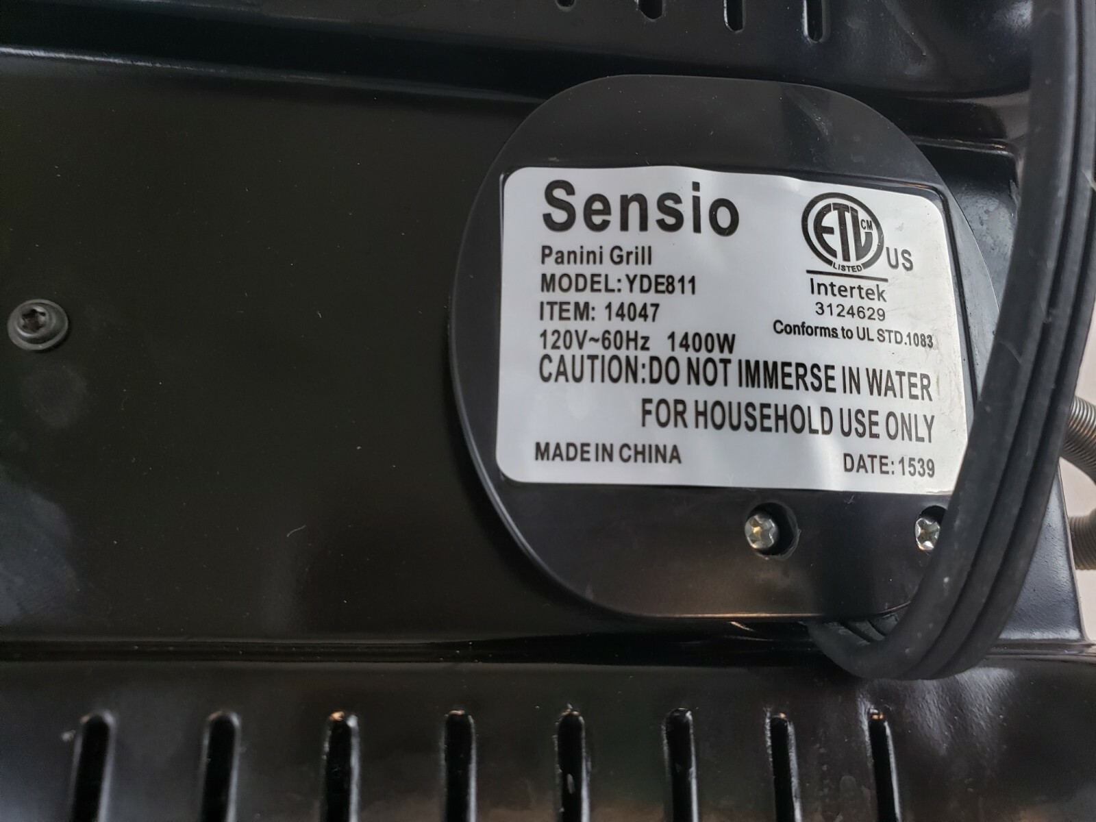 Bella Electric Panini Maker Press and Sandwich Grill Model YDE 811